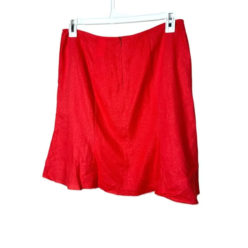 Heart Soul Y2K Embroidered Red Skirt‎ Size 13